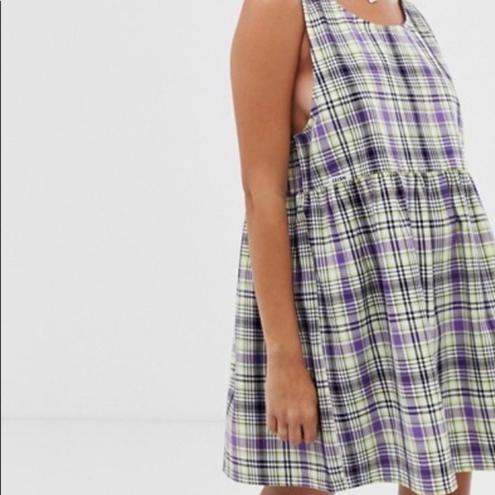 ASOS Collusion plaid dress
